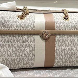 The Blaire satchel evokes on-the-go style .